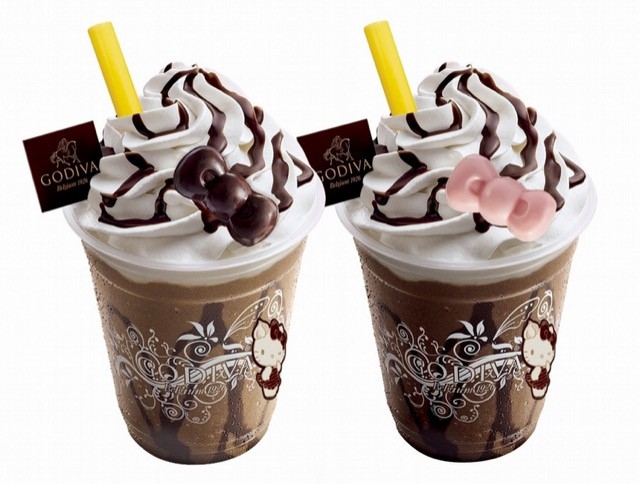 3 GODIVA x Hello Kitty 2017年限量版巧克力禮盒,Hello Kitty 生日玩偶可愛到爆!造型巧克力霜淇淋巧克力凍飲也好燒~