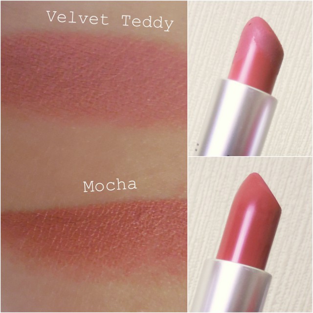 mac mocha and velvet-teddy-lipstick-lippenstift-review