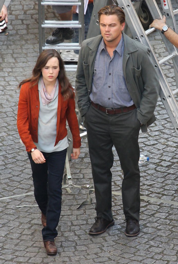 Leonardo+DiCaprio+Ellen+Page+Set+Inception+jmVTFUrcpLBx