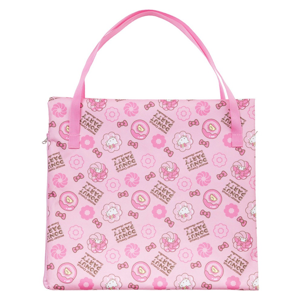 三麗鷗春遊野餐墊(粉)-摺疊