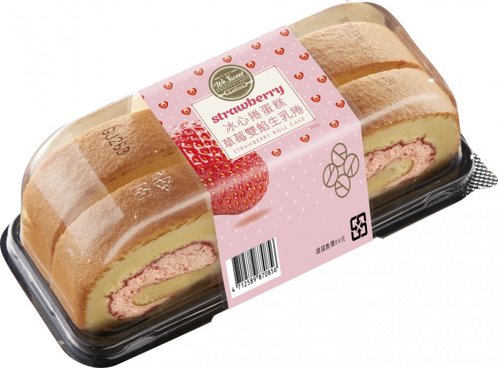 冰心捲蛋糕4入_草莓雙餡生乳捲-包裝