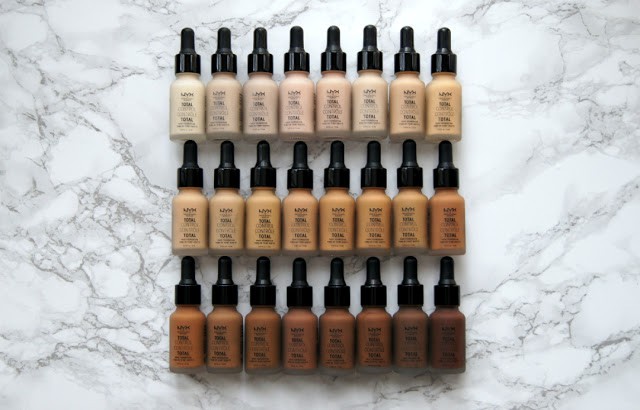NYX Total Control Drop Foundations 24 shades