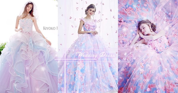 甜蜜溶解的夢幻仙氣婚紗♥做夢都想穿這套嫁～紫外光花束、馬卡龍紗裙圓了公主夢