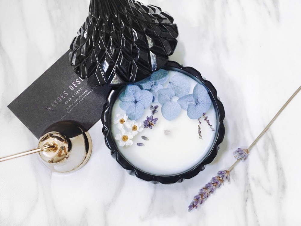 MAYBES AROMA - 鑽石黑精油香氛大豆蠟燭