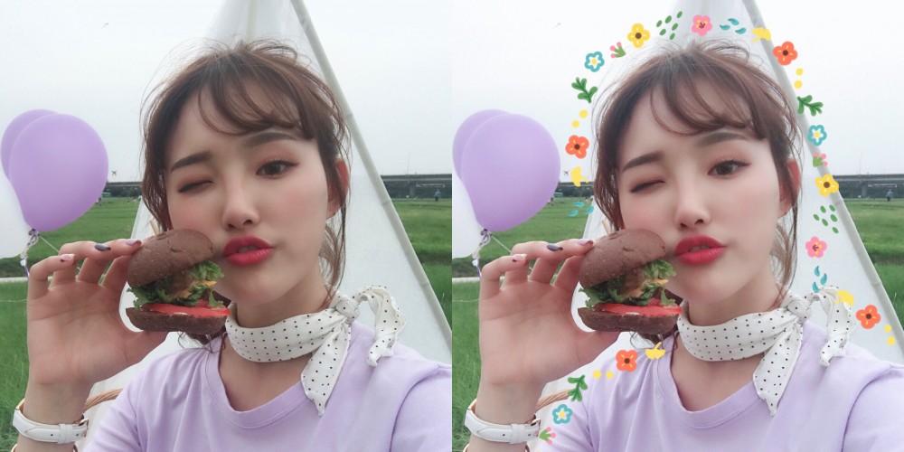 [圖說1] 美圖秀秀「塗鴉筆」為照片增添趣味感，食物看起來更美味了！