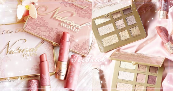歐美彩妝控必收!超唯美TooFaced「花嫁眼影盤」蕾絲包裝、高顯色度攻佔熱銷排行~