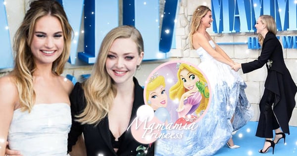 《媽媽咪呀!》真人版公主同框!「灰姑娘」莉莉詹姆斯合體「樂佩」亞曼達♡