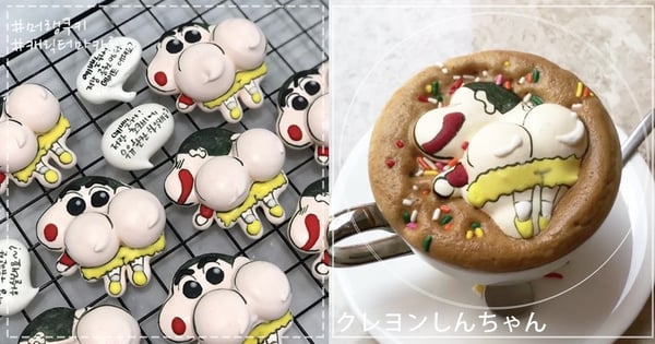 瘋狂搖屁股來撩姐！韓國超可愛「蠟筆小新馬卡龍」登場～超想一口把小新的屁屁咬下去