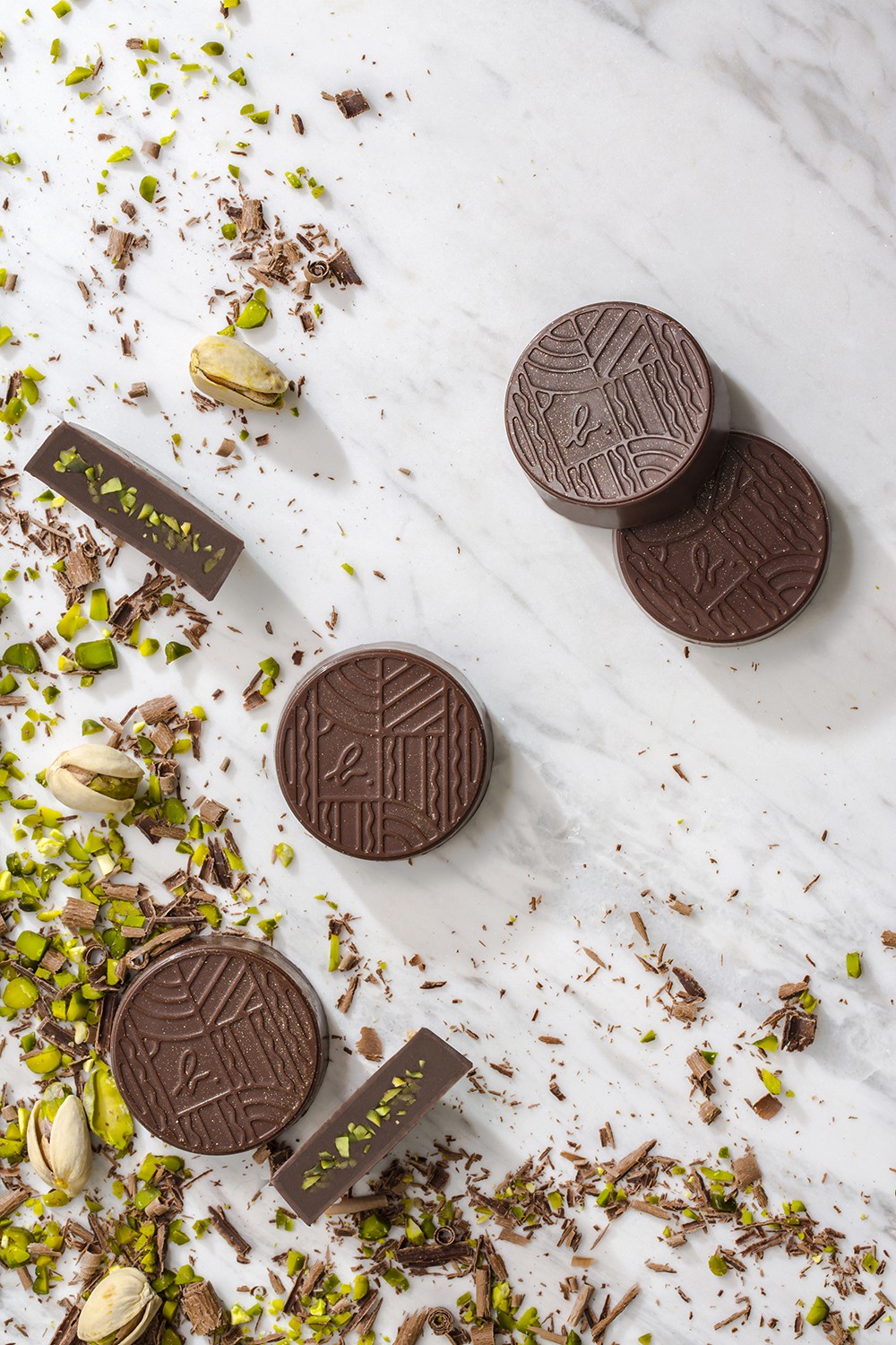 Pistachio with Dark Chocolate Mooncake