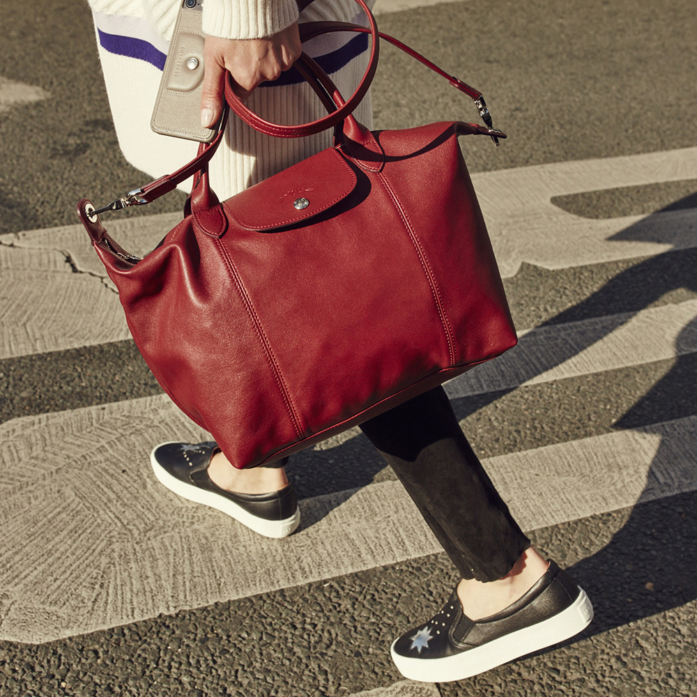 《延禧》莫蘭迪摺進法式情懷 Longchamp Le Pliage小羊皮摺疊包秋冬新色上市_5