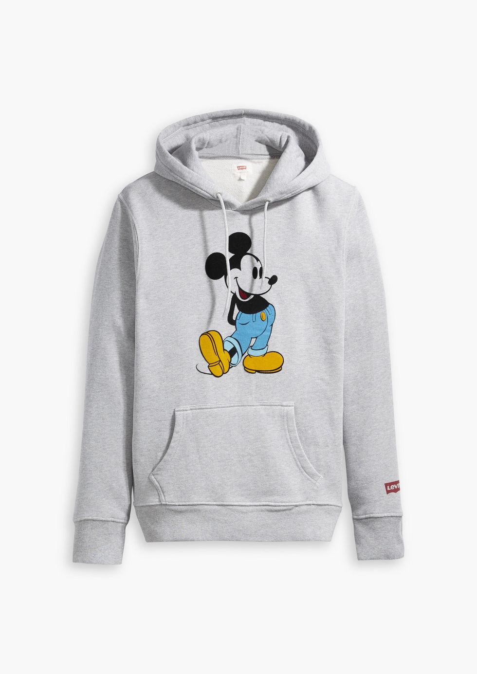 mickey聯名男款灰色連帽tee-1539681223