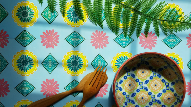 誠品生活松菸店|expo肖年頭家夢想市集|KNOWS GOODS|台灣阿嬤家花磚貼紙。