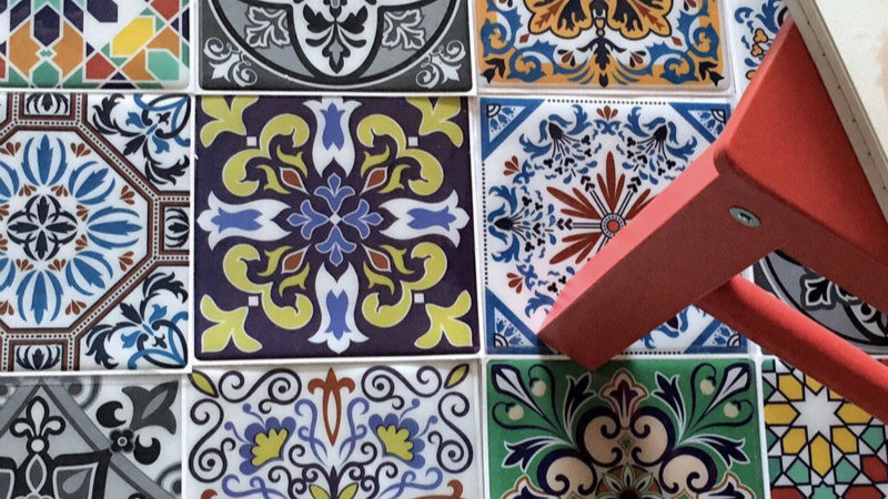 誠品生活松菸店|expo肖年頭家夢想市集|KNOWS GOODS|地中海花磚貼紙。