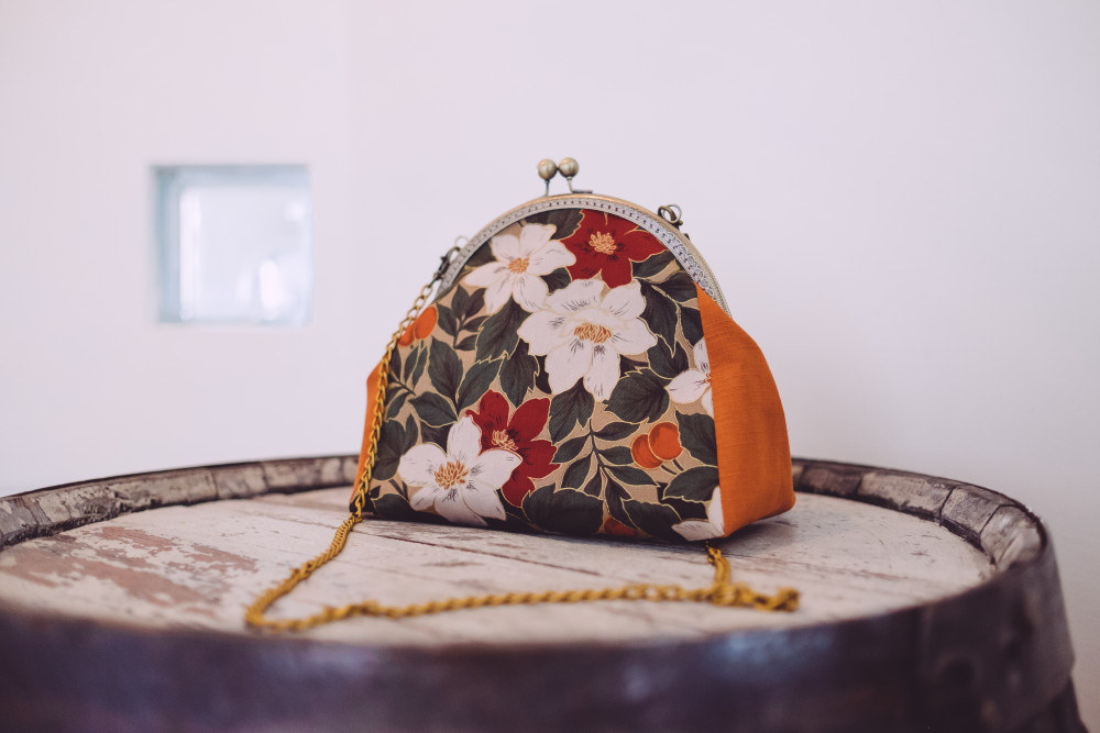 誠品生活expo|肖年頭家夢想嘉年華|森李sunli|日本花布復古包|推薦價1,480元。