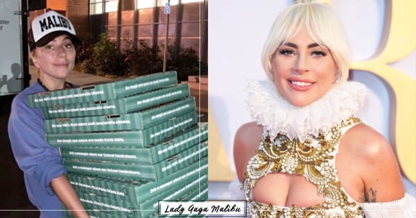 女神卡卡超有愛！加州森林大火Lady Gaga素顏「外送披薩」親上火線陪伴災民♡