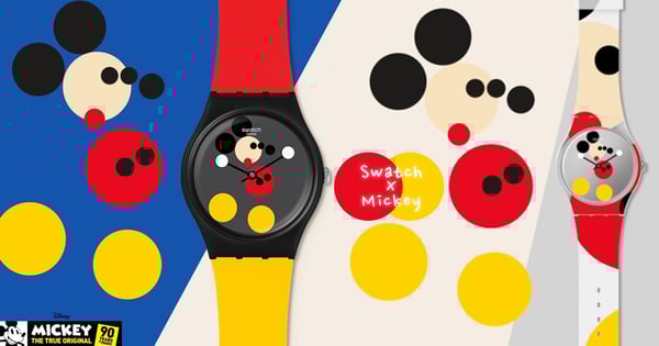 SwatchＸ米奇90週年超狂限定聯名！可愛「圓點」超繽紛～米奇「限量編號」專屬於妳的獨一無二♡