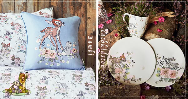 斑比控請進!Cath Kidston推出「小鹿斑比」聯名商品,小抱枕、杯盤組絕對美到讓妳小鹿亂撞♡