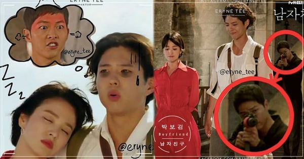 宋仲基正盯著你！《男朋友》朴寶劍、宋慧喬在談戀愛的同時～超魔性P圖讓仲基歐巴也出演啦（大笑）