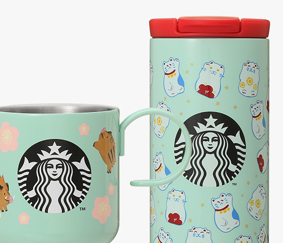 4 【日本星巴克限定新品】絕美富士山杯保溫瓶必入手!福神新春豬年馬克杯也好可愛!
