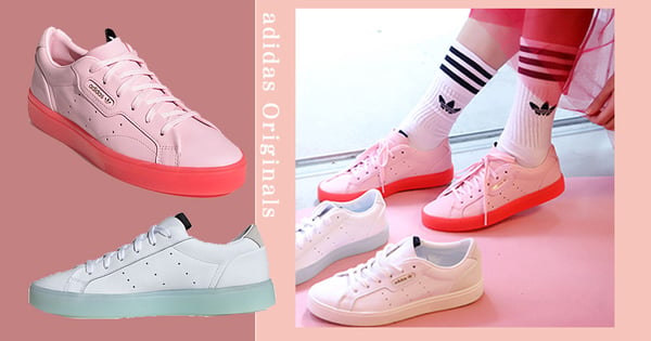 美腿直接拉長5CM!adidas Originals Sleeke果凍底太可愛~閨蜜鞋就選這雙吧♡