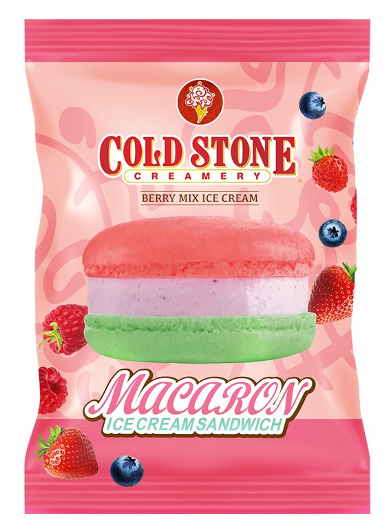 酷聖石 野莓馬卡龍冰淇淋