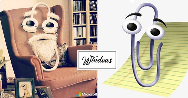 電腦課夥伴!微軟「迴紋針小幫手」近況曝光!變成老爺爺...「助手狗狗」Rover一同入鏡♡