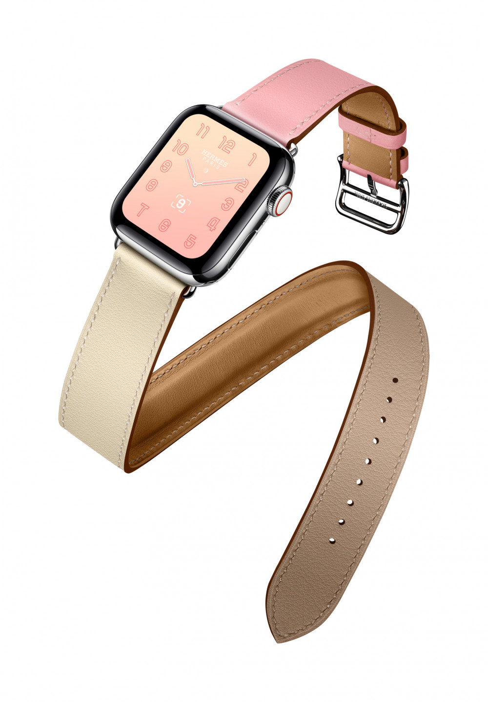 Hermès x Apple Watch 聯手攻打溫柔小姊姊的心！全新漸層「玫瑰櫻色」錶帶～浪漫公開♡