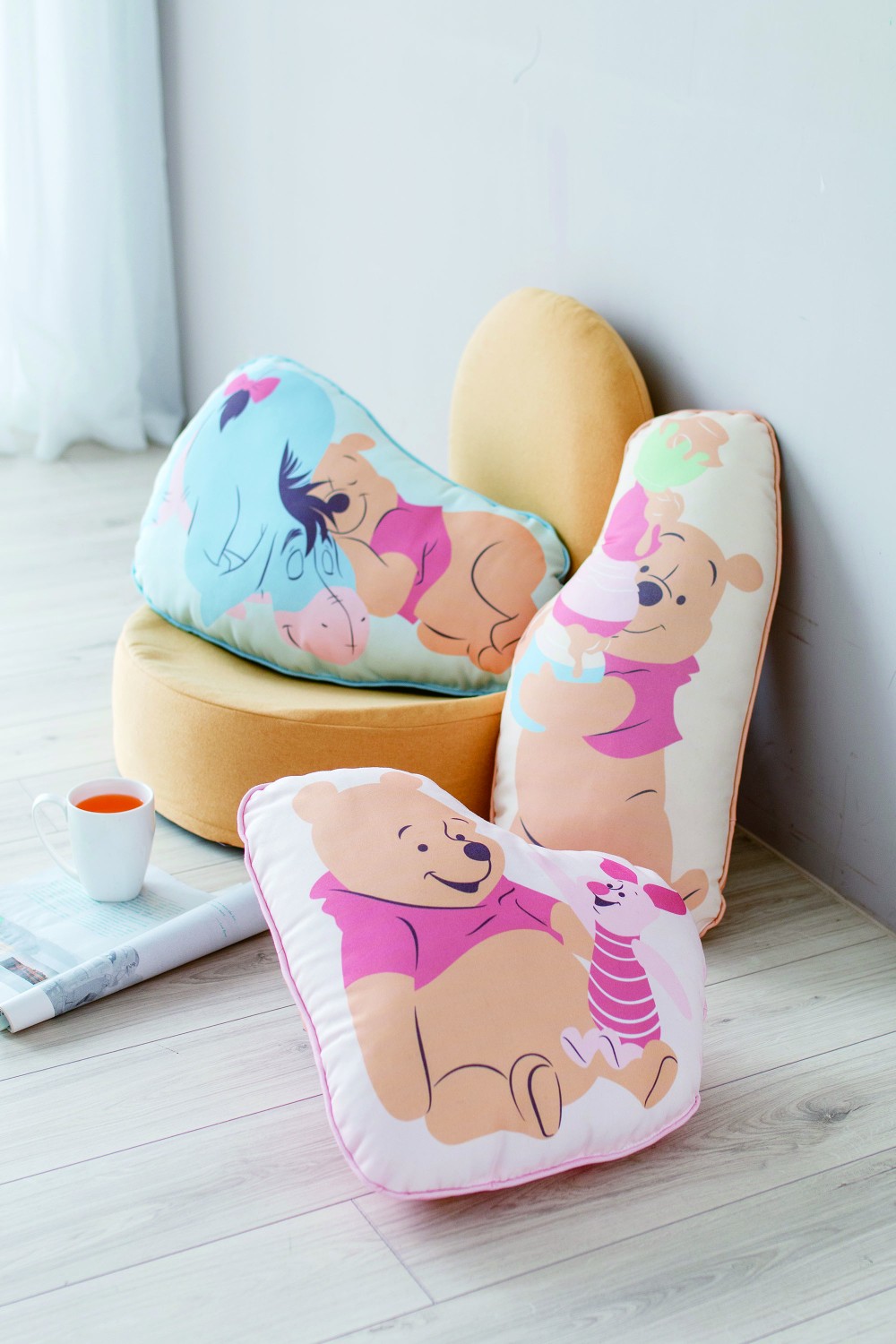 HOLA迪士尼系列維尼造型抱枕