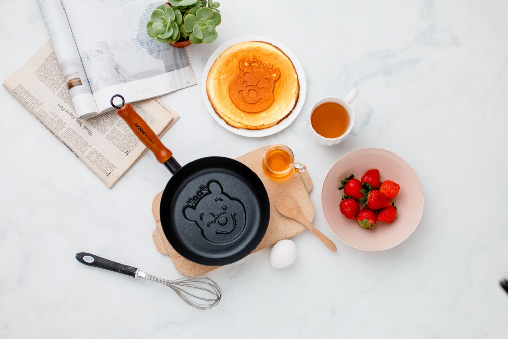 HOLA迪士尼系列維尼造型煎鍋20cm