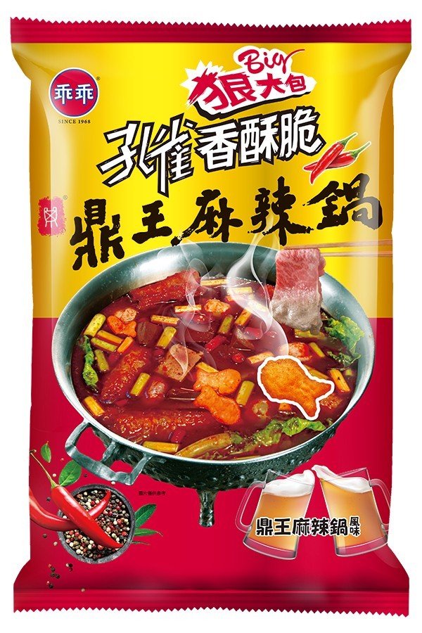 孔雀香酥脆鼎王麻辣鍋風味104g