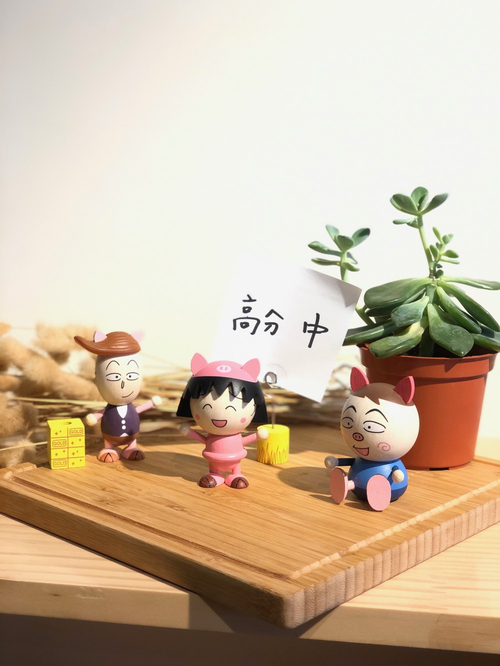 限量木頭文具大公仔(三隻小豬系列2)