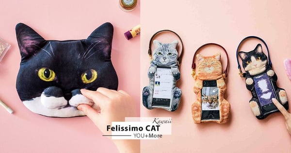 貓肚肚手機袋也太可愛！日本超萌「FELISSIMO貓部」進駐Pinkoi，貓奴錢包準備拉警報啦～