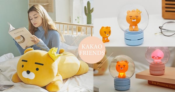KAKAO FRIENDS又來搶錢啦!推出「Ryan棉花香氛小夜燈」~蜜桃香味的Apeach也讓人好想收