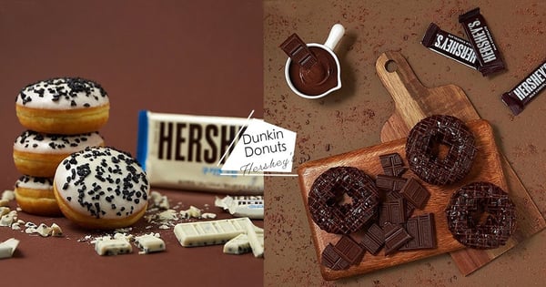 好療癒!韓國Dunkin'Donuts X HERSHEY'S聯名甜甜圈熱騰騰上市~巧克力控準備失心瘋啦!
