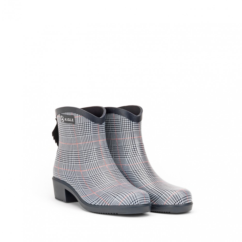 AIGLE 女 格紋休閒短靴-2 $5,800