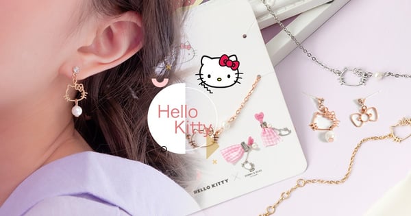 凱蒂迷不入手不行！Bonny&Read x Hello Kitty聯名飾品太萌～手鍊、耳環通通都想get到
