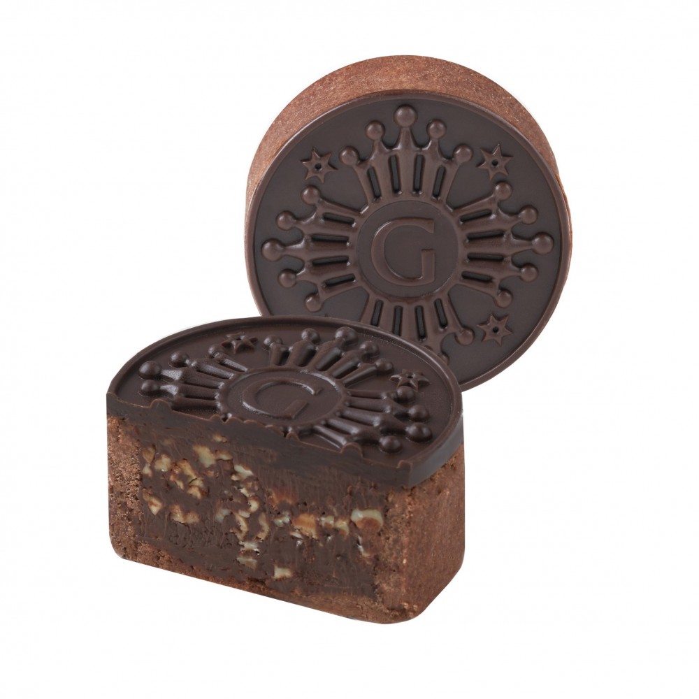 香脆杏仁黑巧克力月餅