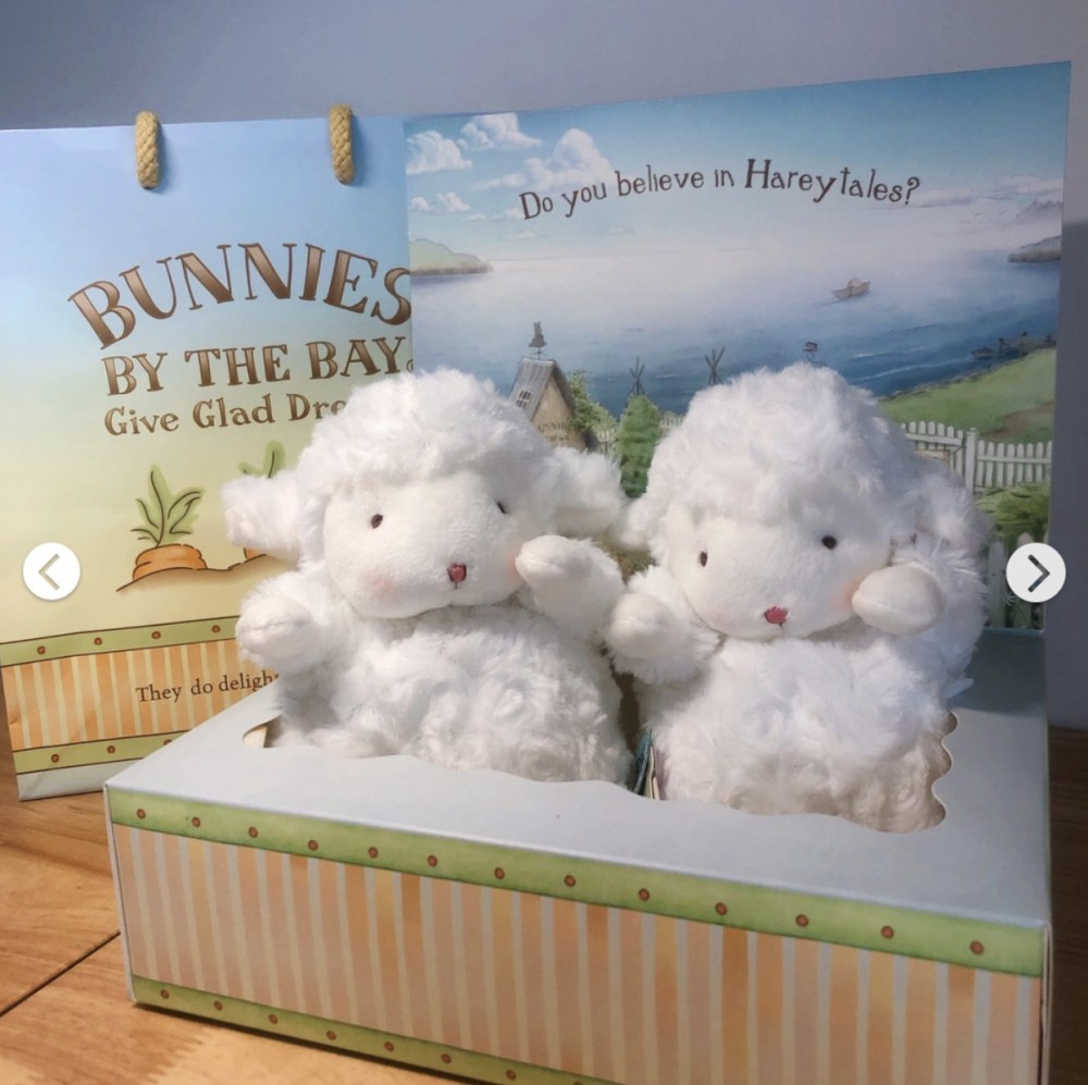 超療癒!美國品牌Bunnies By The Bay推出不掉毛「羊咩咩玩偶」引全球熱議
