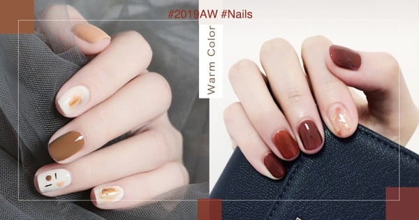 誰能抵抗暖色系的魅力！熱搜12款「焦糖拿鐵」、「楓葉紅棕」色美甲～讓妳從指尖透出滿滿秋意