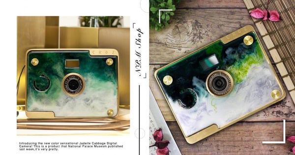 這麼美是合理的嗎？故宮推出超爆精緻「翠玉白菜」數位相機，帶這台出門讓妳一秒變成全場焦點