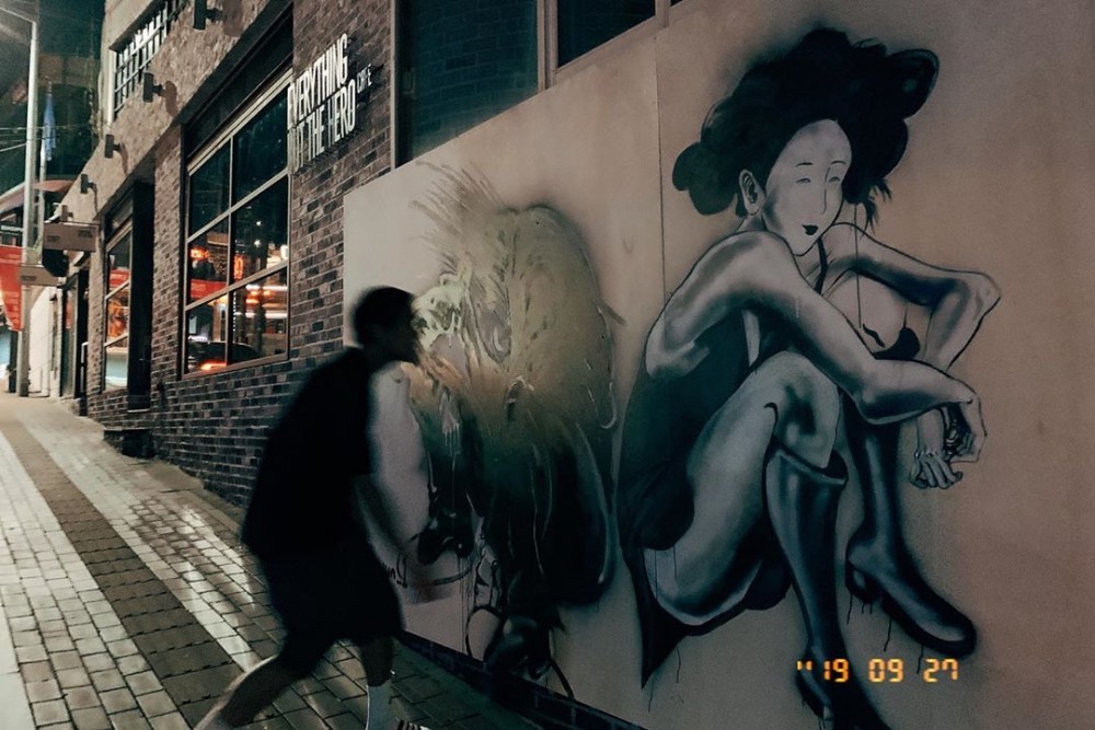 彭于晏與街頭壁畫