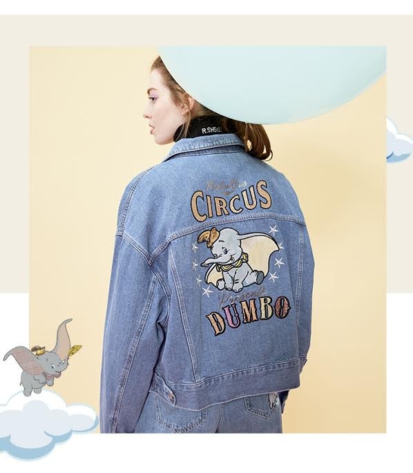 小飛象刺繡丹寧外套