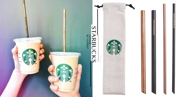 星巴克推「鈦吸管」一起做環保～「鈦霧黑Ｘ鈦玫瑰金」極簡又高時尚！