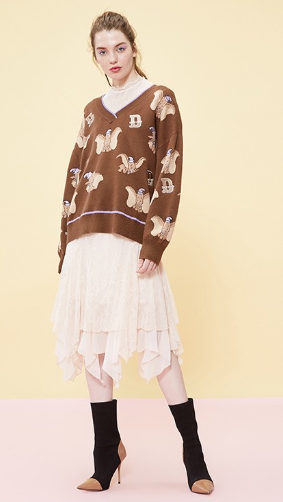 小飛象松果棕針織衫