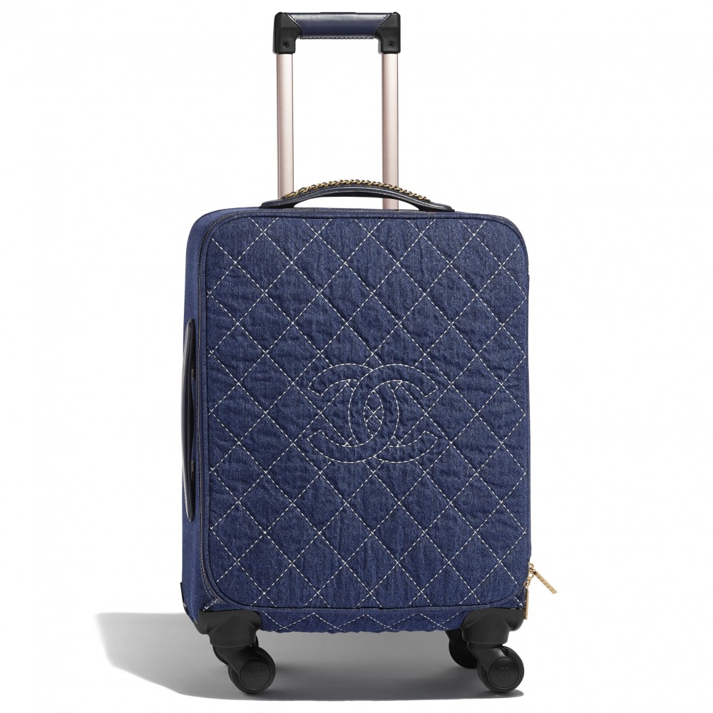 CHANEL經典藍行李箱