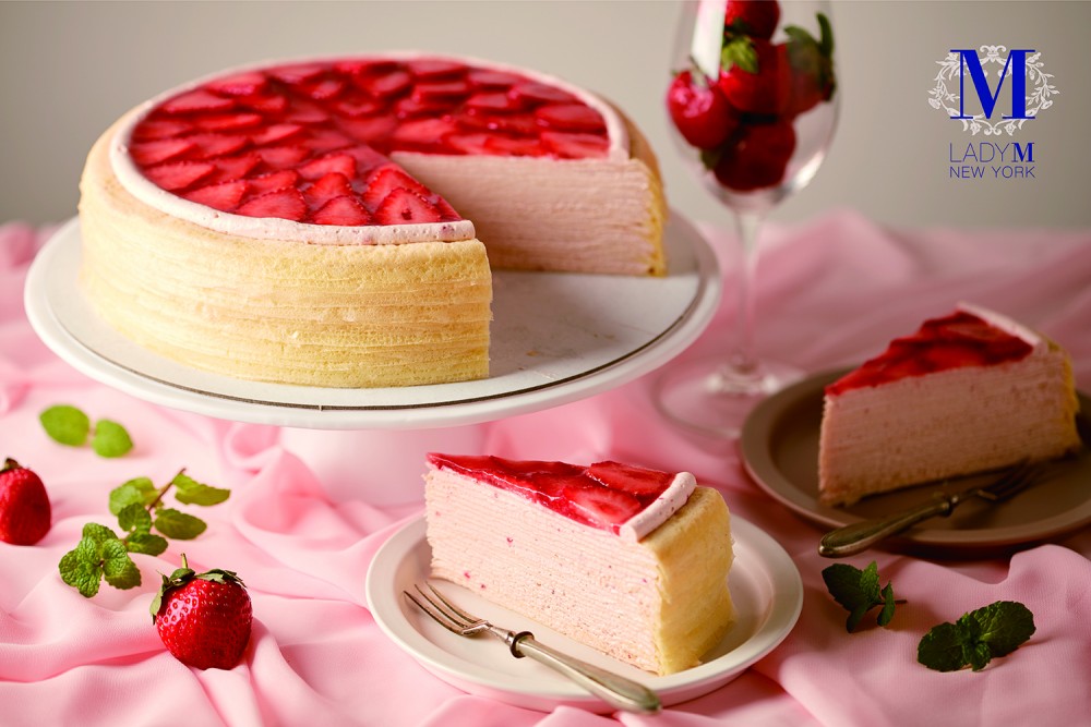 Lady M草莓香緹千層蛋糕