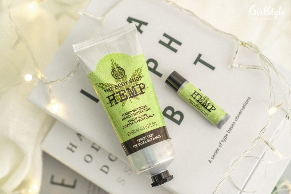 THE BODY SHOP大麻籽密集修護護手霜和大麻籽密集修護護唇膏