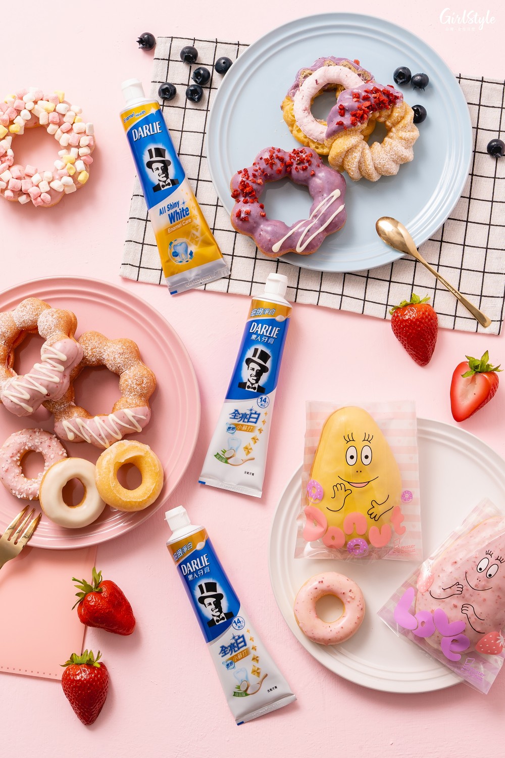 黑人全亮白系列密泡小蘇打和晶亮修護牙膏