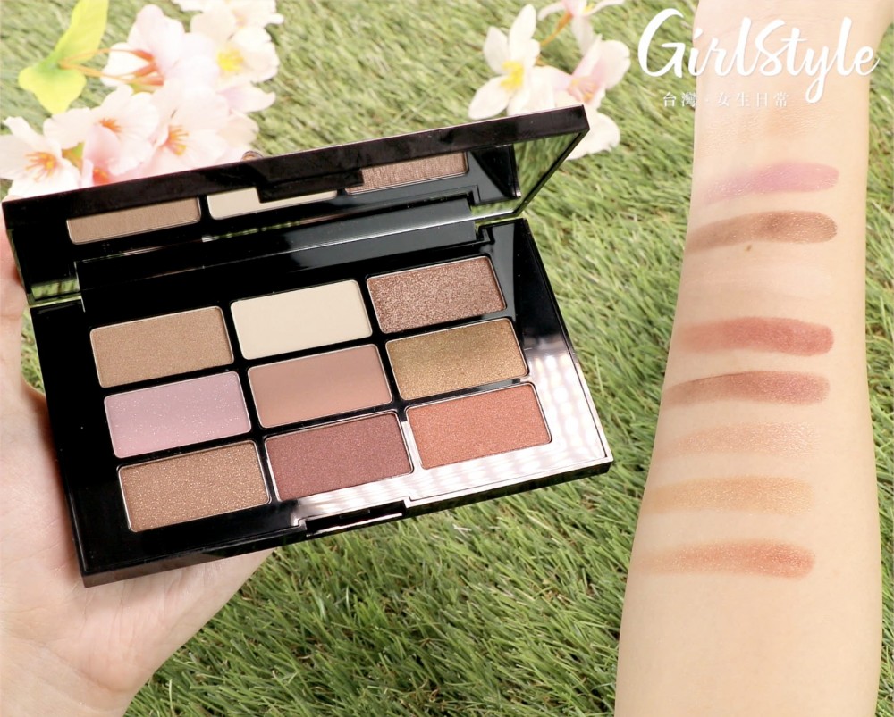 shu uemura 時尚大師9色眼影盤#櫻花柔粉
