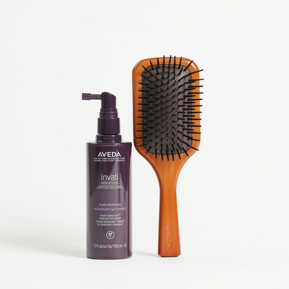 AVEDA 蘊活菁華滋養液 150ml+木質髮梳